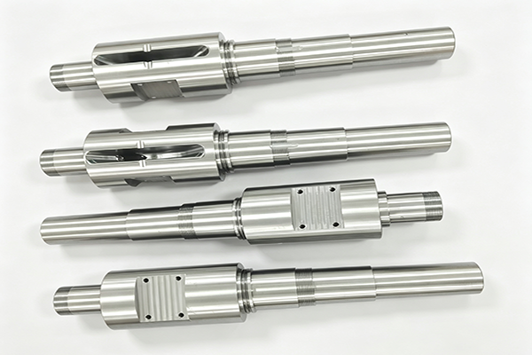 Custom CNC machined stainless steel long shaft for industrial automation equipment